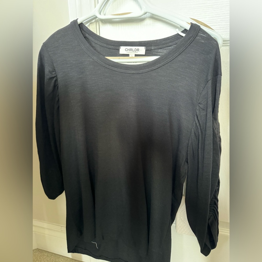 CHRLDR Kristina Rushed Sleeve Top